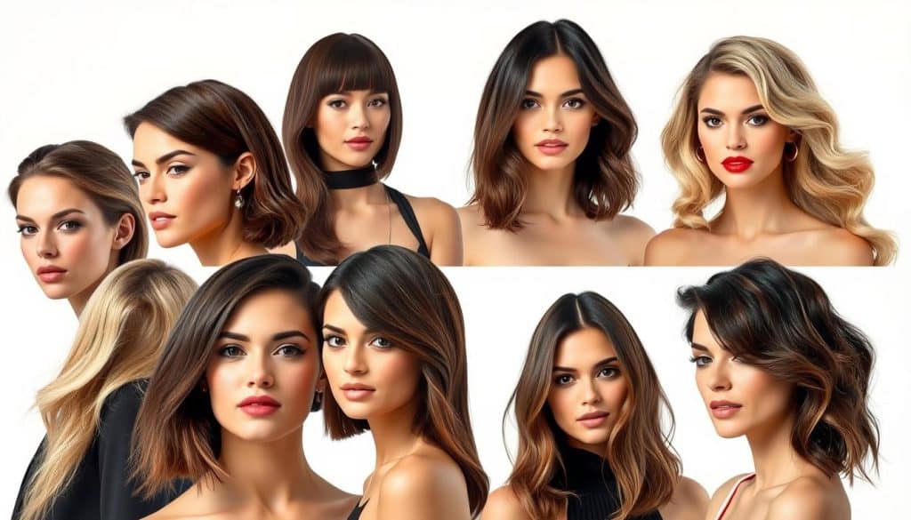 Frisuren für eckige Gesichter