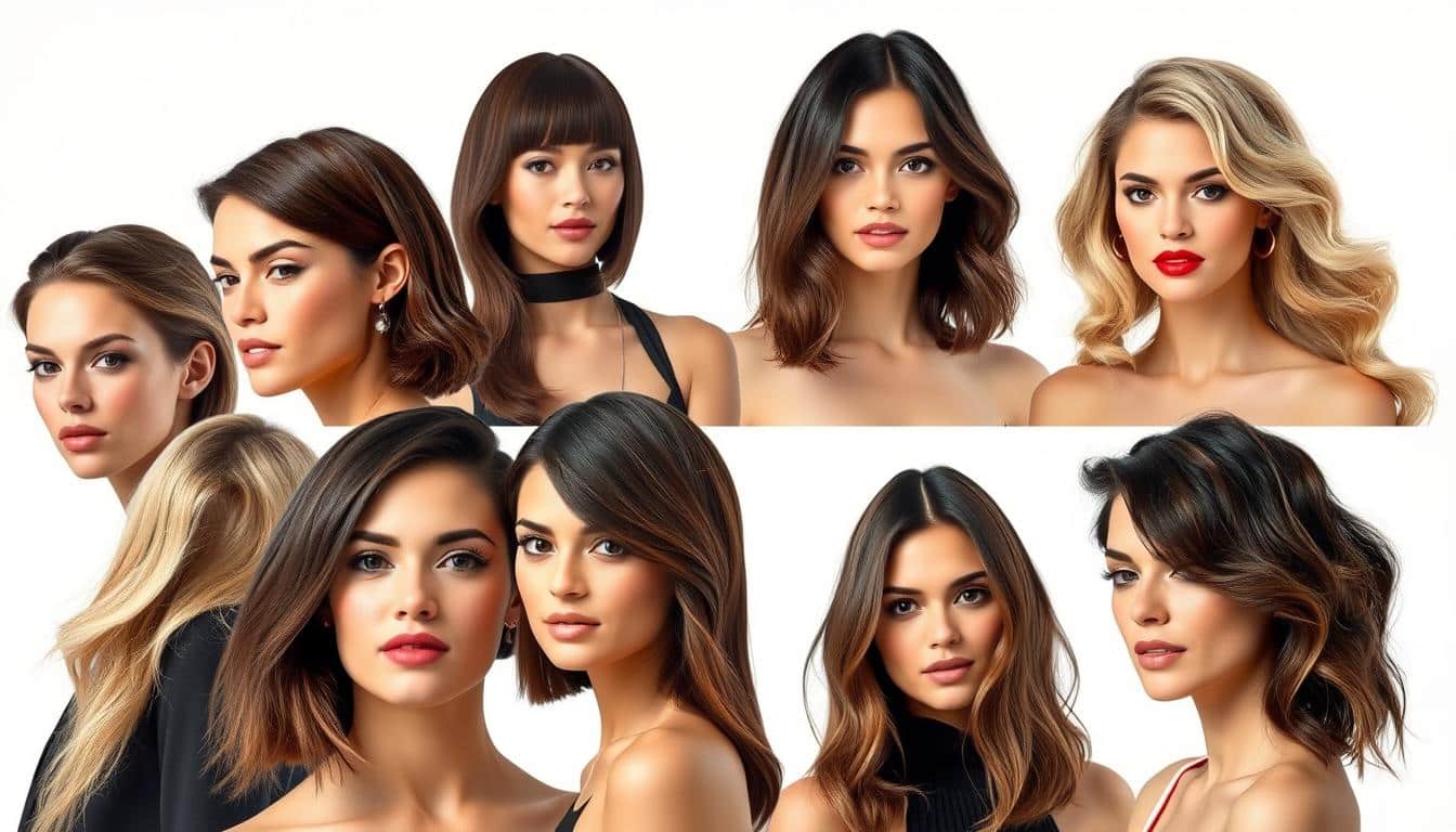 Frisuren für eckige Gesichter
