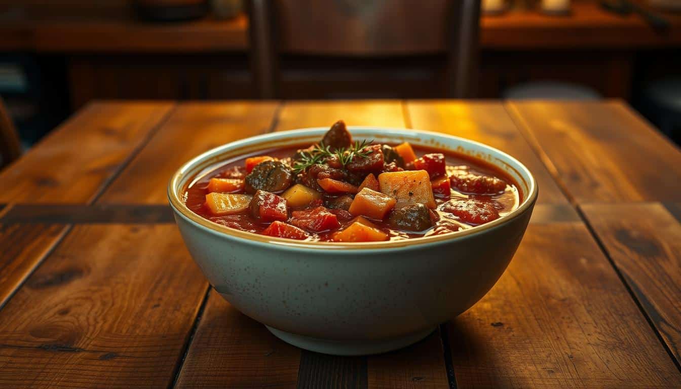 Gulasch ohne Fleisch? Mit diesen 2 Geheimzutaten schmeckt das besonders gut