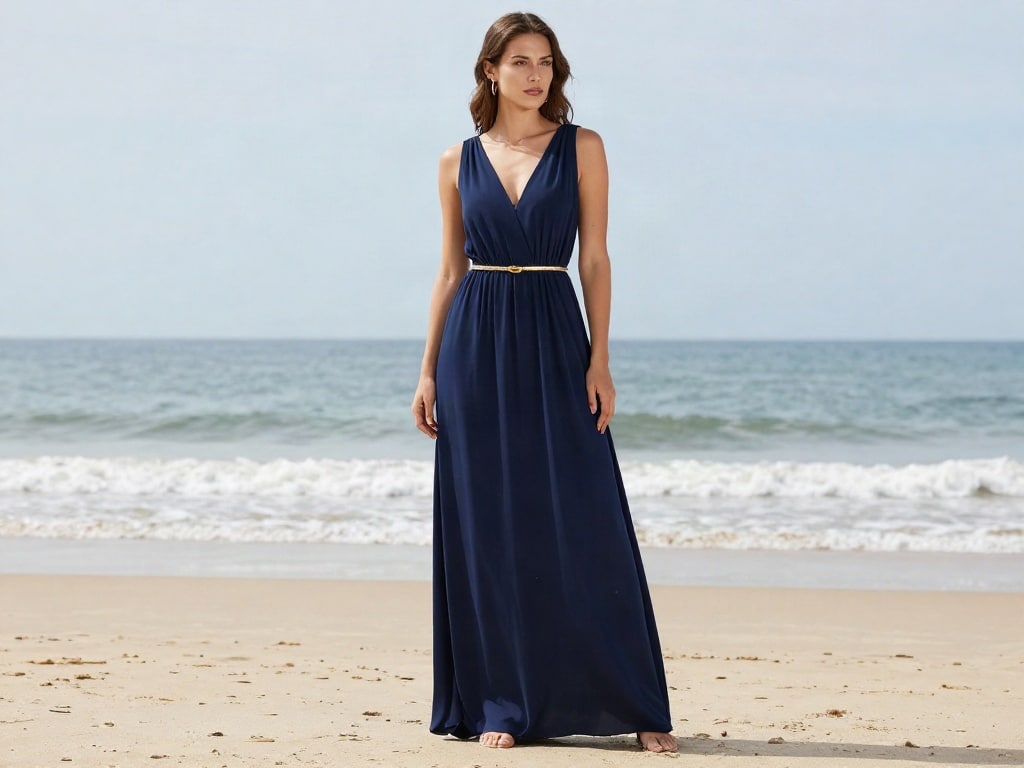Kleine Frauen Maxikleid