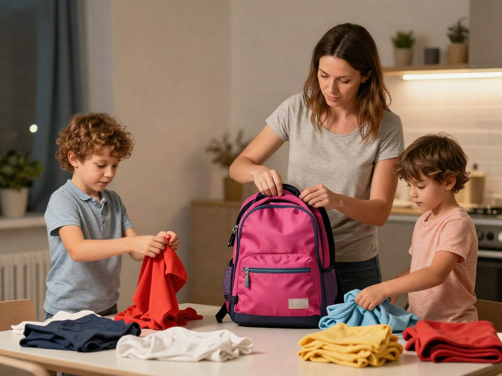 Morgenroutine mit Kindern