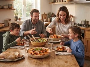 Schnelles Abendessen Familie